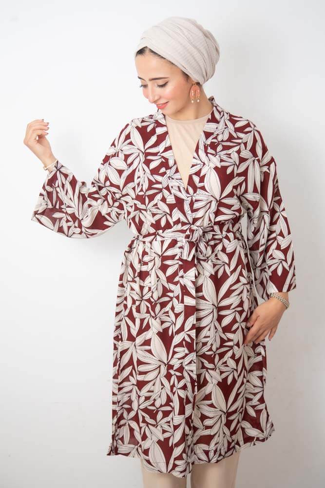 Kimono Nautik - LYS Rouge Bordeau