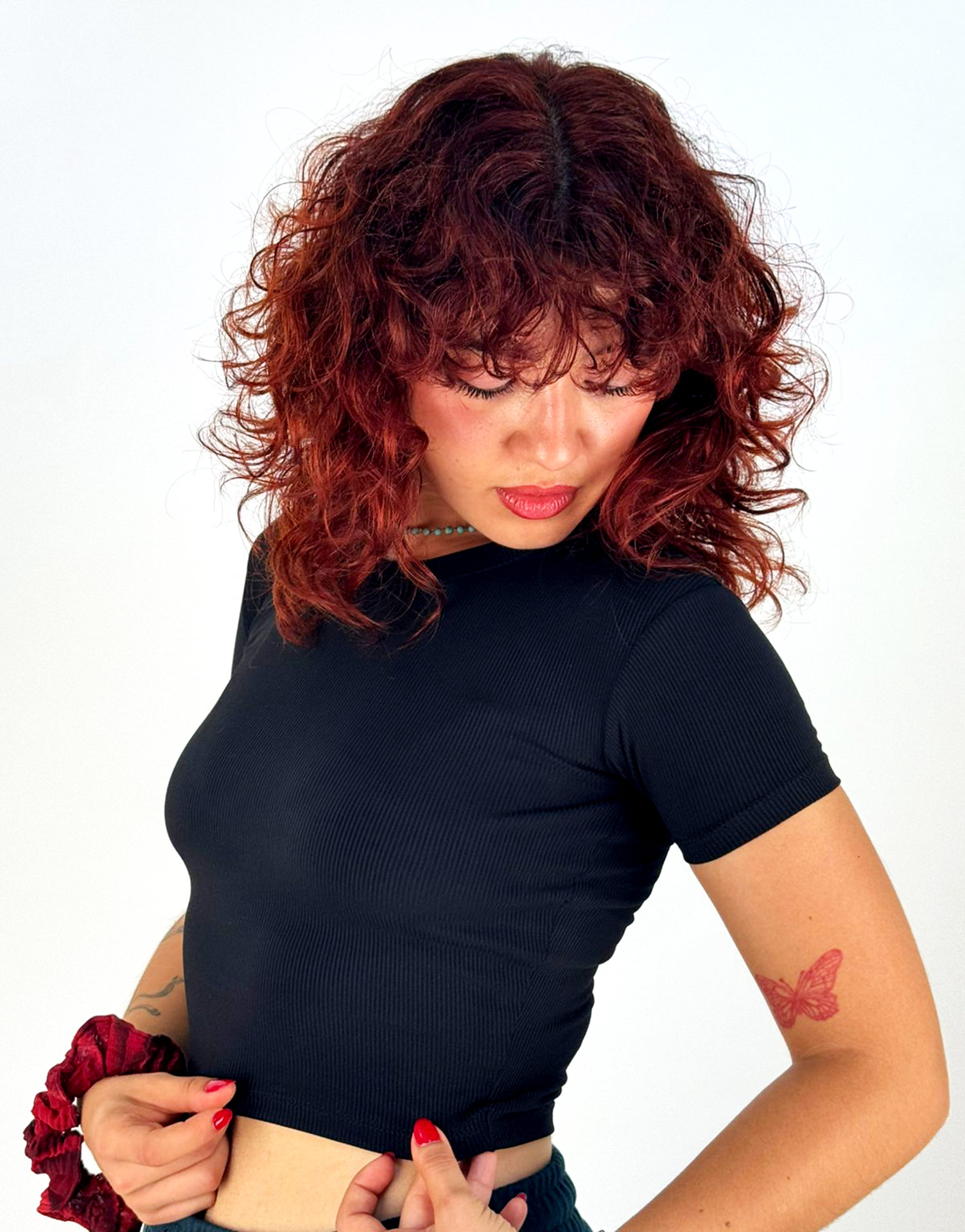 Crop Top Manche Courte Noir - CHIOS – Image 3