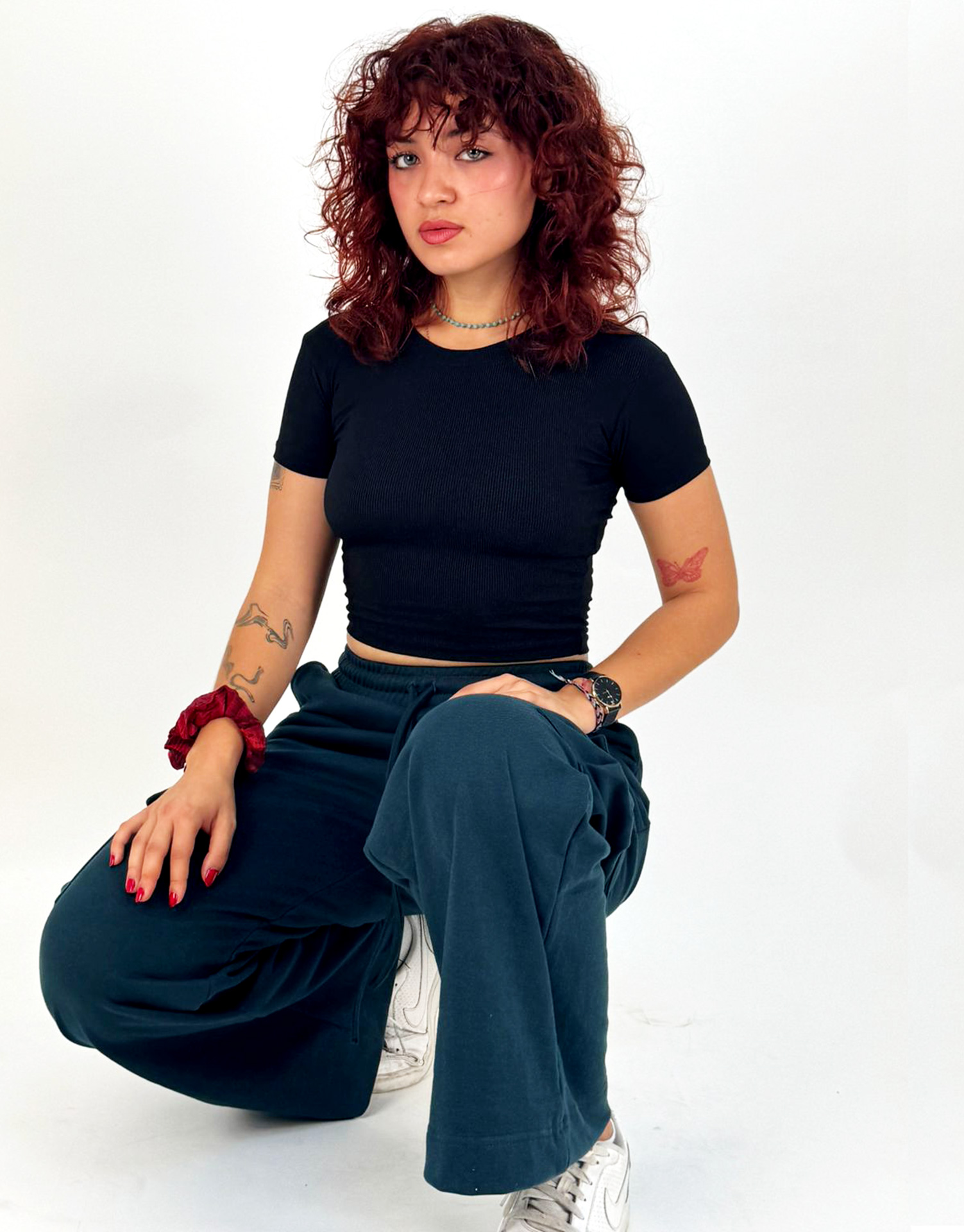 Crop Top Manche Courte Noir - CHIOS – Image 4