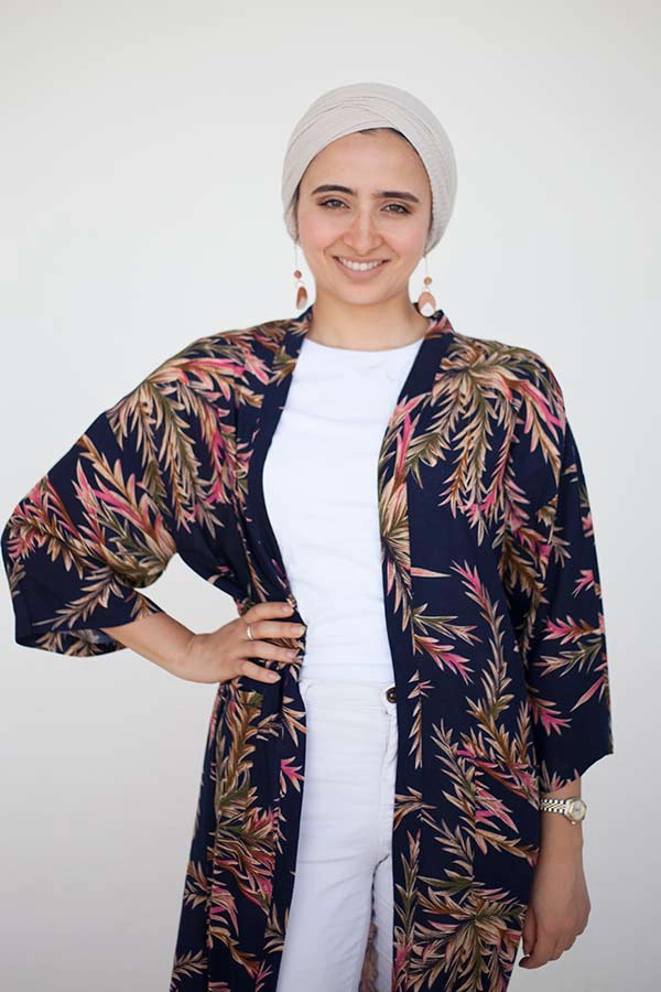 Kimono Nautik - Blue Palm