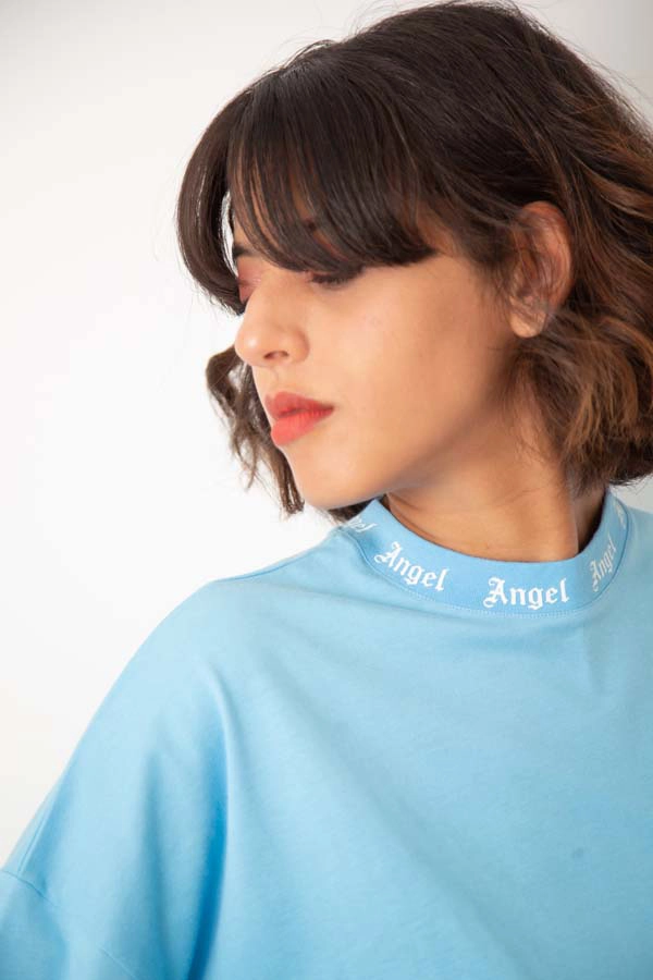 T-Shirt Oversize Bleu Gauloise - ANGEL – Image 3